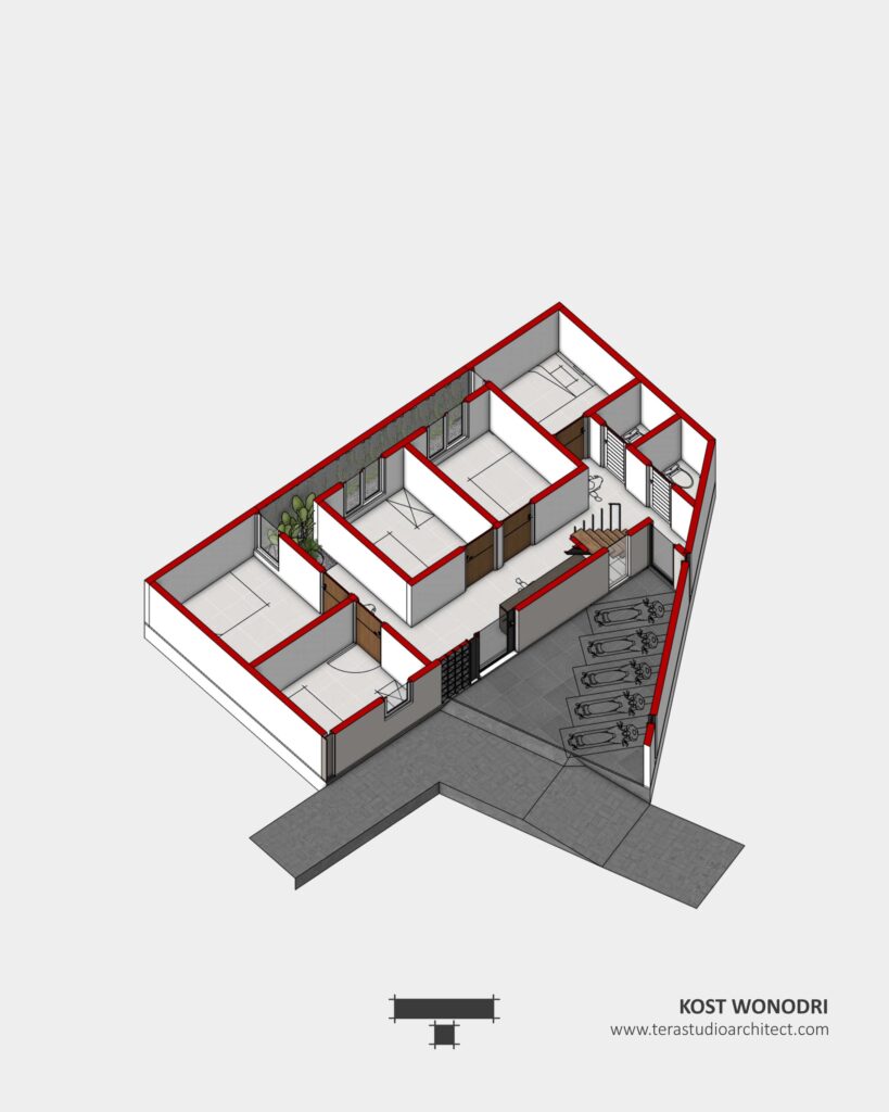 kost 2 lantai arsitek semarang